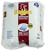 Extra Large Chux Pads 36 x 36 Disposable - Overnight Incontinence Waterproof Underpad for Seniors, Adult, Child, or Pets by Buddies