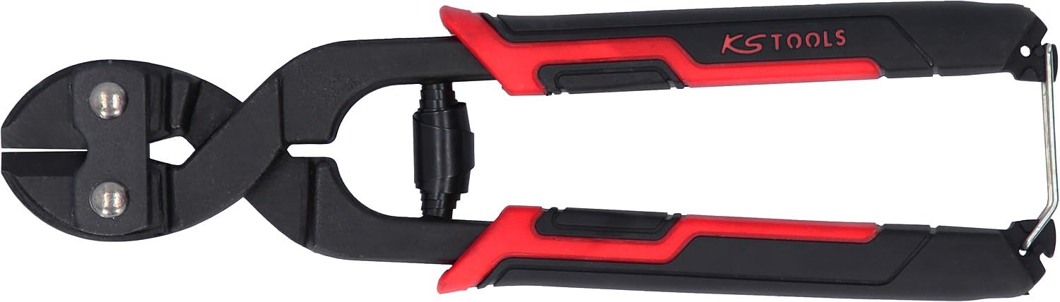 KS Tools 119.0005 Mini Bolt Cutter, Self-Releasing, 8 Inches