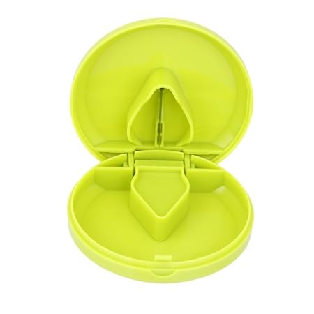 Nopea Medizin Case Pillenschneider Tablettenzerteiler Pillenteiler Tablettenteiler mit Aufbewahrungsfach Medikamententeiler M