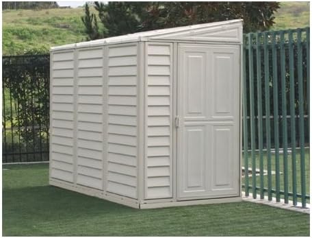 Duramax Sidemate 4x8 Vinyl Storage Shed Kit With Foundation Amazon Co Uk Diy Tools