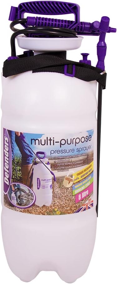 Defenders 8L Multi-Purpose Pressure Sprayer with Carry Strap