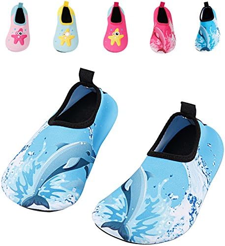 UMmaid Kids Toddler Water Swim Shoes Barefoot Aqua Socks For Beach Pool Surf Yoga