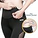 NIOFEI High Waist Inner Pocket Yoga Pants Tummy Control Workout Running Mesh Sexy Yoga Leggings