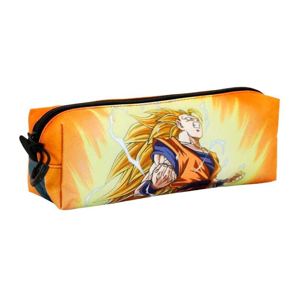 Dragon Ball Impulse-FAN Square Pencil Case, Orange, 21 x 8 cm