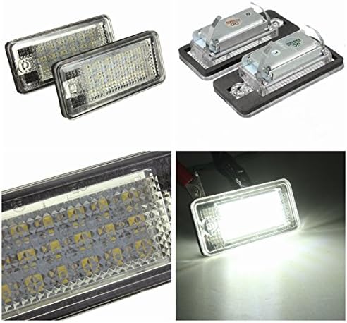 18 LED License Number Plate Light Lamp For Audi A3 A4 A6 A8 B6 B7 S3 Q7 RS4 RS6