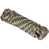 Extreme Max 3008.0379 16-Strand Diamond Braid Utility Rope - 1/4" x 100', Camo
