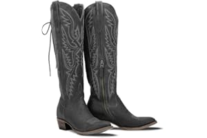 MissHeel Over the Knee Cowboy Boots for Women Adjustable Thigh High Cowgirl Boots