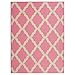 Ottomanson Glamour Collection Contemporary Moroccan Trellis Design Kids Rug (Non-Slip) Kitchen and Bathroom Mat Rug, 5'0