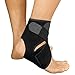 RiptGear Ankle Brace Support for Men and Women - Compression Support for Sprained Ankle - Open Heel Foot Adjustable Straps for Recovery - Achilles Tendon Support Stabilizing Bandage (Large)