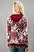 Shopglamla Floral Print Hood Detail Long Sleeves Top Made in USA