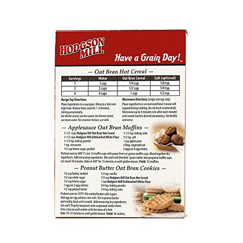 Hodgson Mill Oat Bran, Hot Cereal, 16Ounce (Pack of 12) New