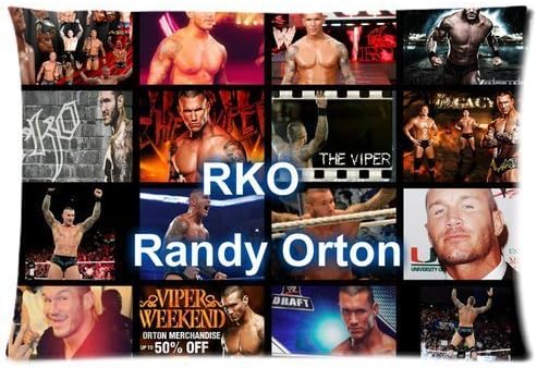 Custom Randy Orton Collage Pattern 10 Pillowcase Cushion Cover Design Standard Size 20X30 Two Sides