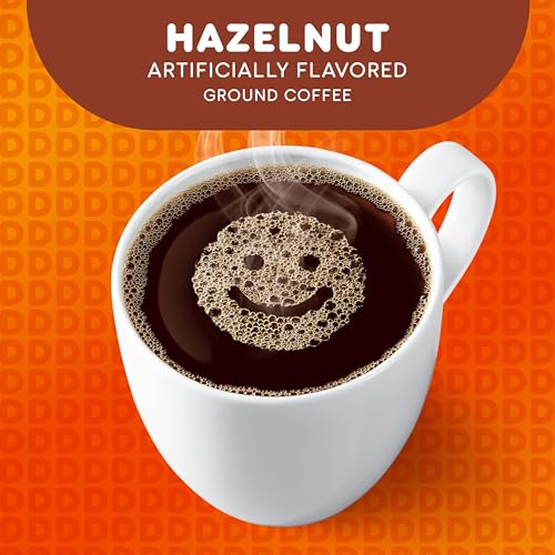 DUNKIN’ HAZELNUT FLAVORED COFFEE, 10 KEURIG K-CUP PODS