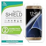 (4-Pack) RinoGear for Samsung Galaxy S7 Edge Screen Protector (Full Body Front/Back) Case Friendly Screen Protector for Samsung Galaxy S7 Edge Accessory Full Coverage Clear Film