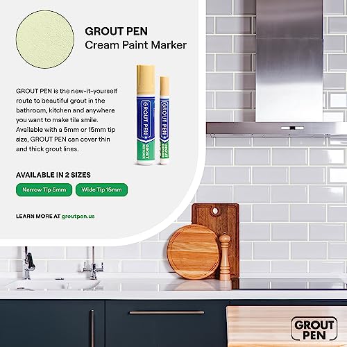 Grout Pen Cream Tile Paint Marker Waterproof Grout Paint Pen, Tile