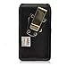 Turtleback Belt Case Made for Samsung Galaxy S5 Fits w/OB Defender or Bulky Cases, Black Vertical Holster Leather Pouch with Heavy Duty Rotating Ratcheting Belt Clip