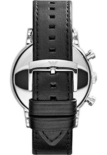 Emporio Armani Men's Chronograph Stainless Steel and Leather Watch (Model: AR1828)