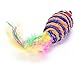 Pet Cat Kitten Feather mice Sisal Rope mouse Rattle Scratcher Toy,Color Random