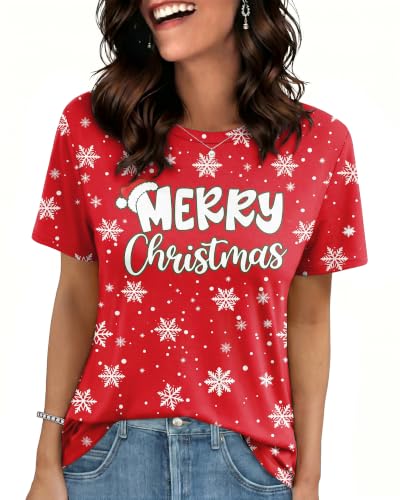 GAYHAY T Shirts for Women Short Sleeve Spring Summer Tops Soft Basic Tees at Amazon