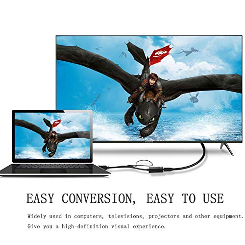 VGA to HDMI Converter Adapter, Output 1080P VGA Male to HDMI Female Audio Video Cable Converter Adapter for HDTV, AV, HDTV, Computer, Desktop, Laptop, PC, Monitor, Projector, Displayers - Thumbnail 4