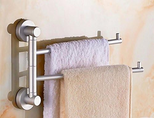 USDFJN Towel Holder Bathroom Stand Shelf Aluminum can be rotated 2 months 32 * 21cm