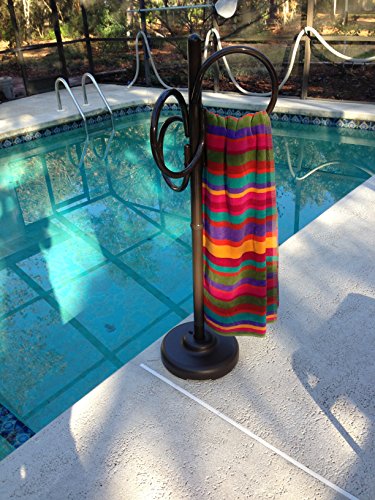 Outdoor Lamp Company 402BRZ Loop Designer Towel Holder - Bronze
