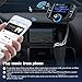 (Upgraded Version) Bluetooth FM Transmitter, GRDE Wireless Radio Adapter Hands-Free Car Kit Receiver with QC 3.0 USB Car Charger, AUX Input/Output, TF Card Slot and LED Display