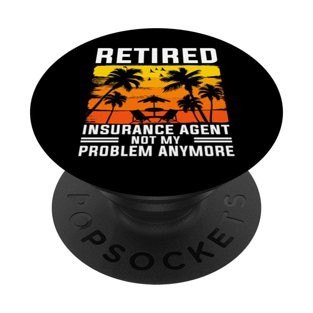 Retired Insurance Agent Retirement PopSockets Swappable PopGrip