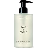 Salt & Stone Facial Cleanser for Women & Men, Spirulina & Yuzu Gentle Facial Wash with Hyaluronic Acid, Squalane, For All Skin Types, Vegan, Cruelty Free, 7.2 oz