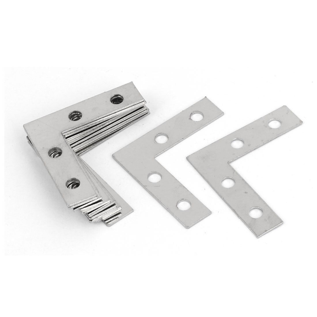 uxcell A16062900ux0404 L Shape Repair Plate 38Mm x 38Mm Angle Brackets Corner Braces Flat L Shape Repair Plates 12Pcs