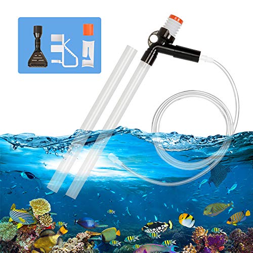 LOYLOV Aquarium Gravel Cleaner Fish Tank Vacuum Gravel Cleaner Kit with Air-Pressing Button,Tank Siphon Cleaning Tools with,Water Changing, Sand Washing, Absorption of Feces
