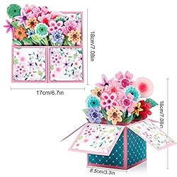 Giiffu 3D Bouquet Pop Up Card, Mothers Day