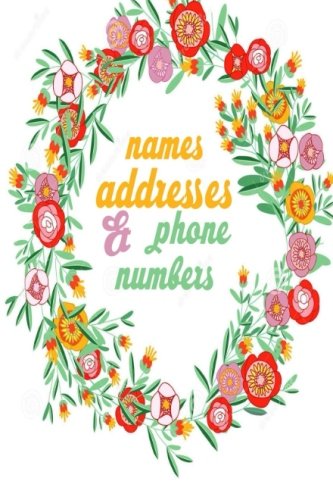 Names, Addresses and Phone Numbers: Mini Birthdays & Address Book for Contacts, With Addresses, Phone Numbers, Email, Alphabetical A- Z Organizer ... Paperback: Volume 18 (Mini Address Books)
