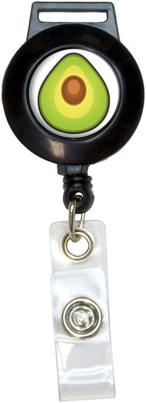 Avocado Lanyard Retractable Reel Badge ID Card Holder