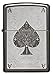 Zippo Spade Card Pocket Lighter, Black Icethumb 2