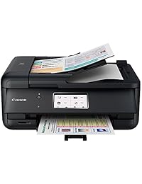 Canon PIXMA TR8520 Impresora inalámbrica todo en uno para oficina en casa con escáner, fotocopiadora y fax (2233C002) con Canon CLI 281 4 cartuchos + XXL tinta negra + cable de impresora USB