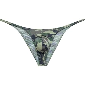 Men Bikini Briefs Stretchy Ruched Back Cheek Underwear Bulge Pouch Skimpy Bottoms Ice Silk Posing Underpants