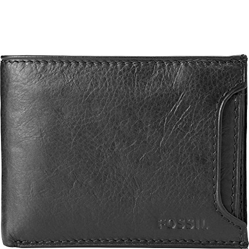 Fossil Men's Ingram Sliding 2-In-1 Wallet, Black, One Size