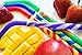 Reusable Silicone Straws. Temperature Safe for Smoothies, Hot and Cold Drinks. PATENTED DESIGN FOR EASY CLEANING and CUSTOMIZABLE LENGTH. Independently Third Party Tested For Safety. Multi Stripes