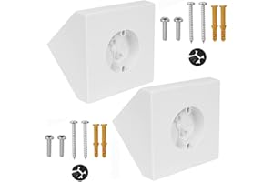 KETTKEL Ceiling Fan Mounting Bracket Kit,Ceiling Fan Angle Mount Box Fits FB900-1 Cathedral Ceiling Angles of 80° or Up, White. (2)