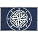 Liora Manne Compass Navy Frontporch Indoor/Outdoor Rug, 2' x 3'