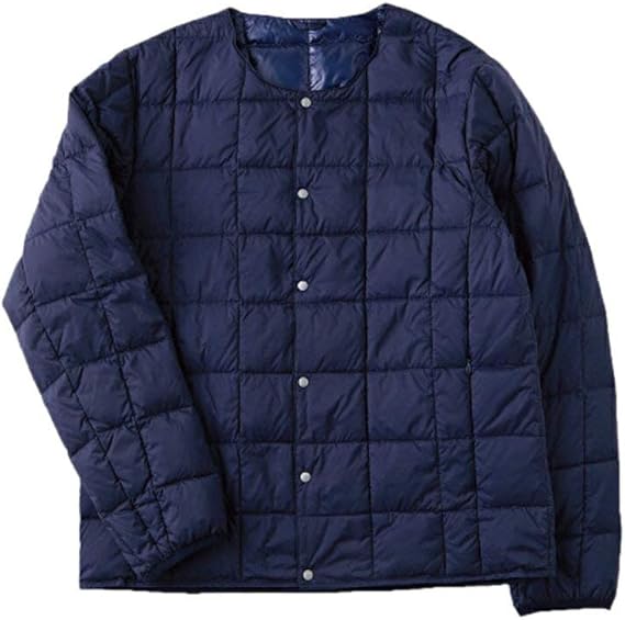 Amazon Taion タイオン クルーネックボタン インナーダウンジャケット Taion 104 Navy Xlサイズ コート ジャケット 通販