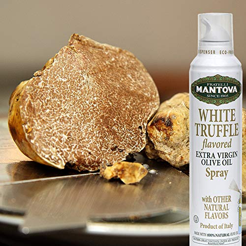 Mantova White Truffle Flavored Extra Virgin Olive Oil Spray, heart