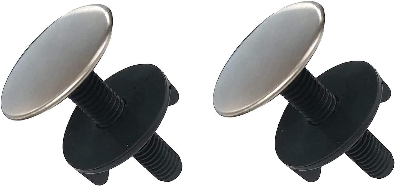 2 Pack Kitchen Faucet Hole Cover Sink Tap Hole Plate Stopper Cover Kitchen Sink Hole Cover Brushed Metal Stainless Steel Plug