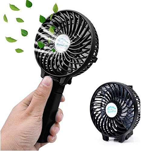 Mini Fan, Sporthomer Portable Foldable Personal Handheld Multifunctional USB Rechargeable Battery Powered Electric Fan, Powerful 3 Speeds Adjustable for Car, Room, Outdoor, Hiking, Traveling