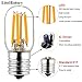 LiteHistory E17 led Bulb ETL 25W Appliance t7 led Bulb 250lm 4000K 2W Microwave Light Bulb 2Pack