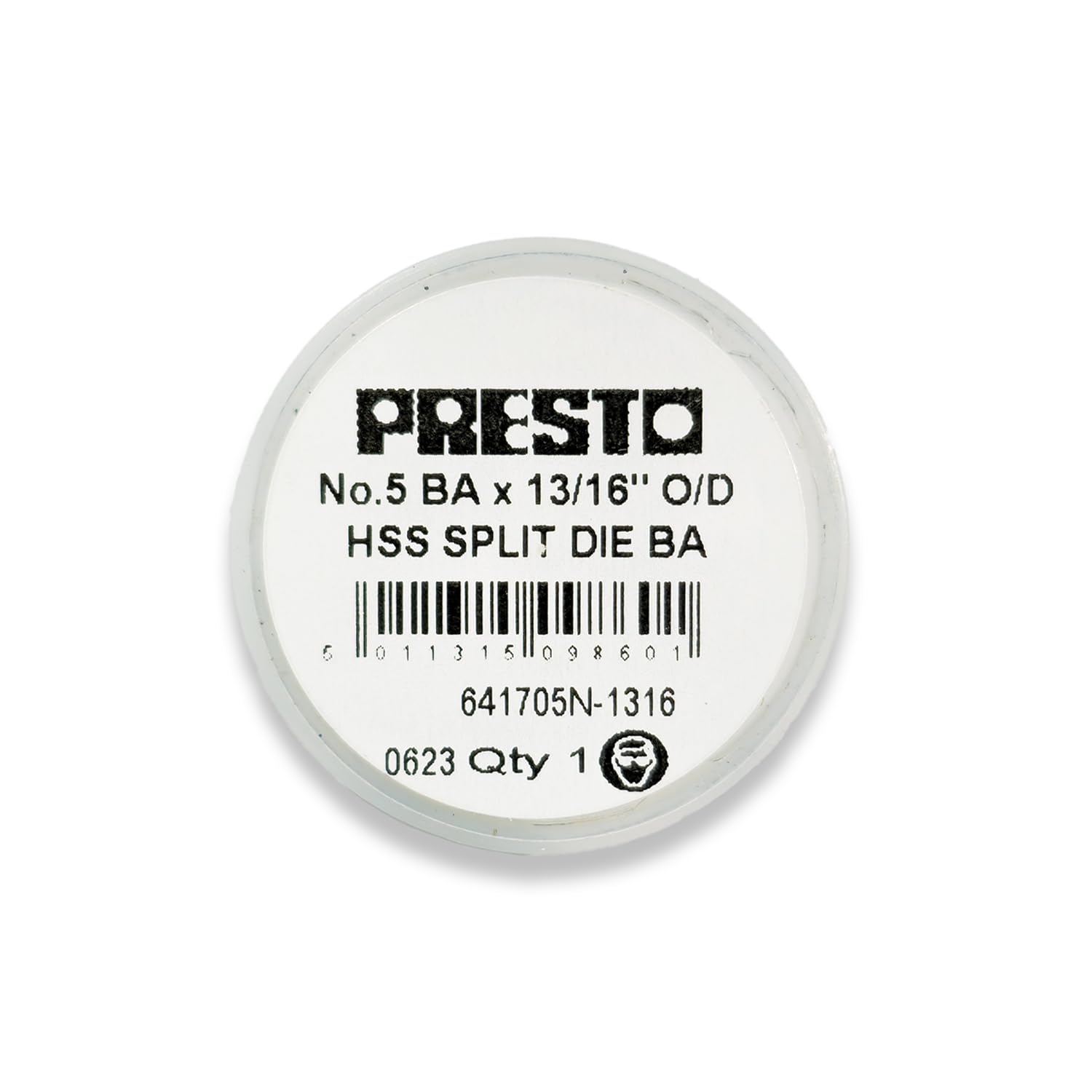 Presto 641705N-1316 BA HSS Circular Adjustable Split Die