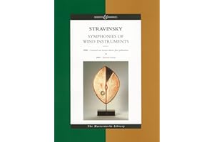 Stravinsky - Symphonies of Wind Instruments: The Masterworks Library (study score)