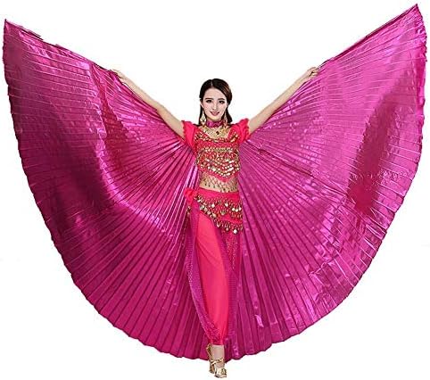 Women's Professional Belly Dance Costume Angle Isis Wings for Adult Belly Dance Costume Angel Wings for Halloween Carnival Performance, No Stick