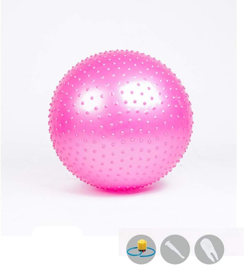 65cm Massage Sports Yoga Ball, Sensory Massage Trigger Point Body Muscle Reflexology Suitable for Pregnant Women, Pink
